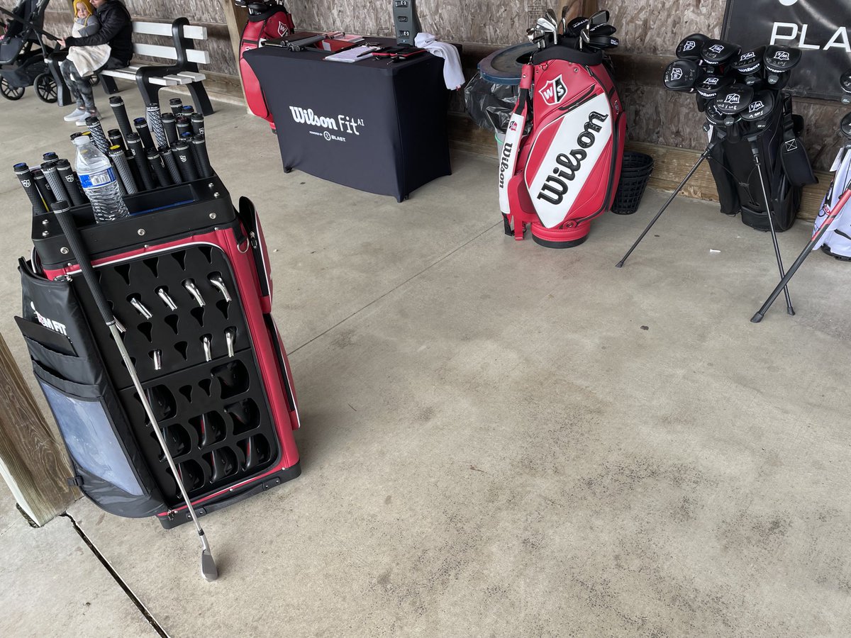 Wilson Fit Day.  Windmill Golf Center today 1-4. # wilsonfitai#staffmodel#CB#Dynapower.