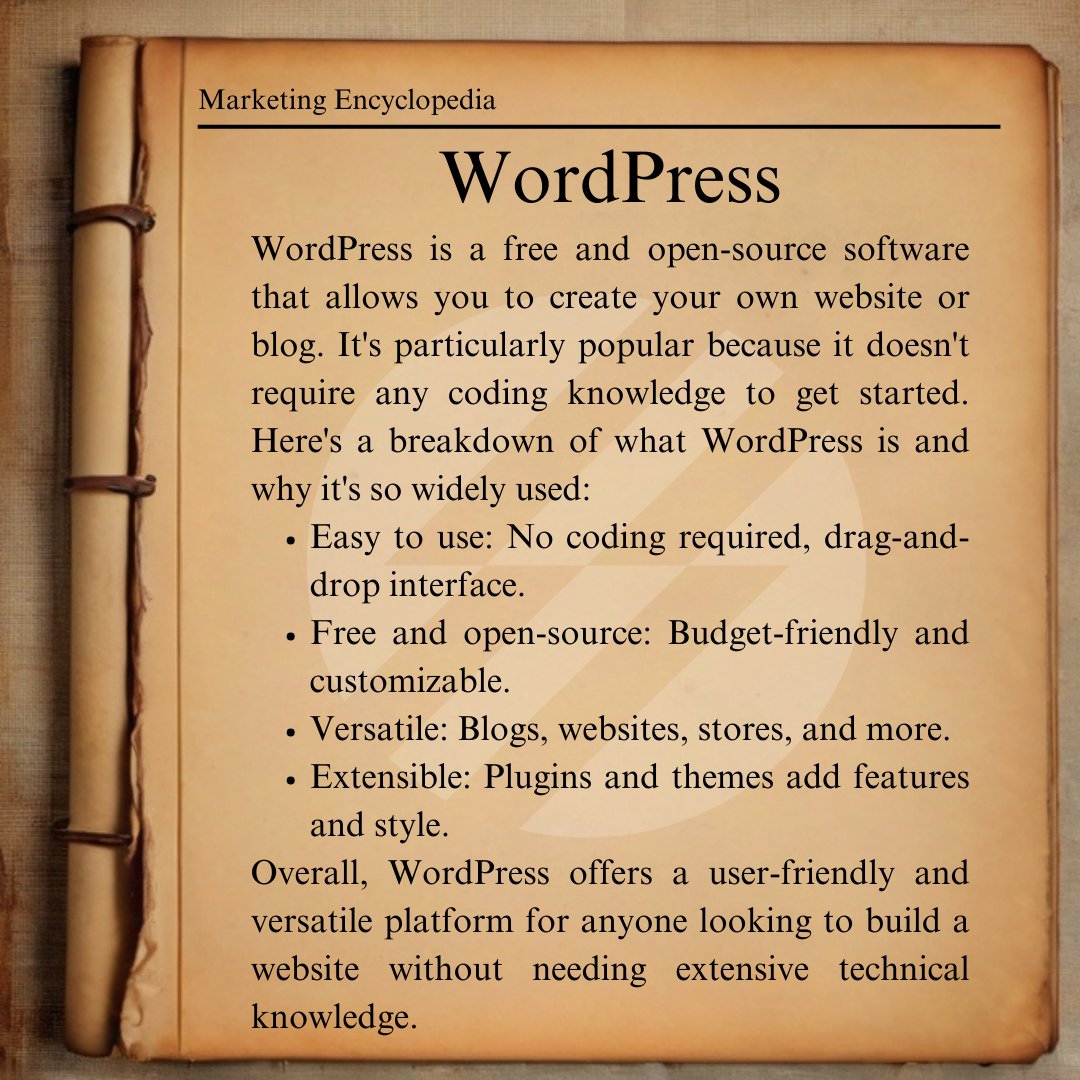 What is WordPress?

know more from our blogs on ssmarketinghub.com/blogs-news/

Related: #wordpress #wp #wordpresswebsite #wordpressdesign #cms #opensource #opensourcecommunity #wordpressdeveloper #web #webdevelopment #webdeveloper #elementorexpert #elementor #divi #encyclopedia