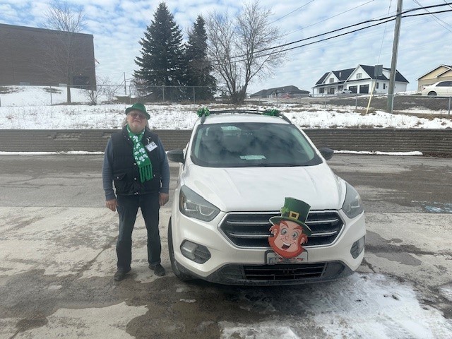 Happy St. Patrick's Day from all of us at Community Care. Here's Bill, a volunteer driver from our Chemung office, serving Bridgenorth & Ennismore - he was ready weeks ago! 🍀