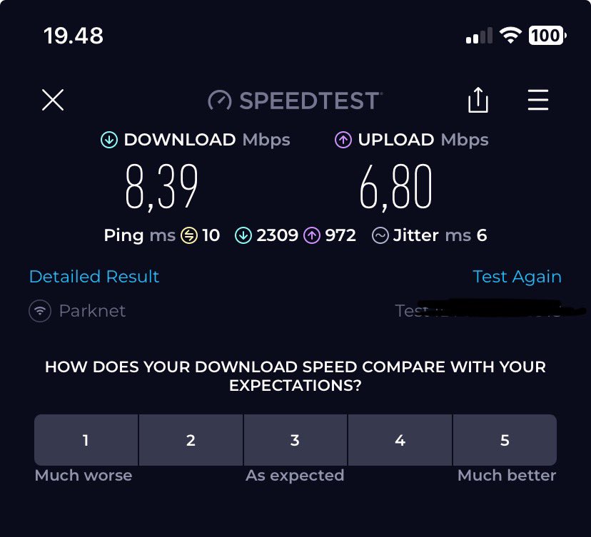 MortenVeile's tweet image. Vildt at ens 1000/1000 forbindelse hos #parknet er massiv dårligere end min forbindelse hos @TeliaDanmark, min mobil ligger lige ved siden af routeren. 
Med ledning er den fin nok. Og routeren siger de at der ikke er problemer med :( 
Ved godt det bedste resultat er med ledning