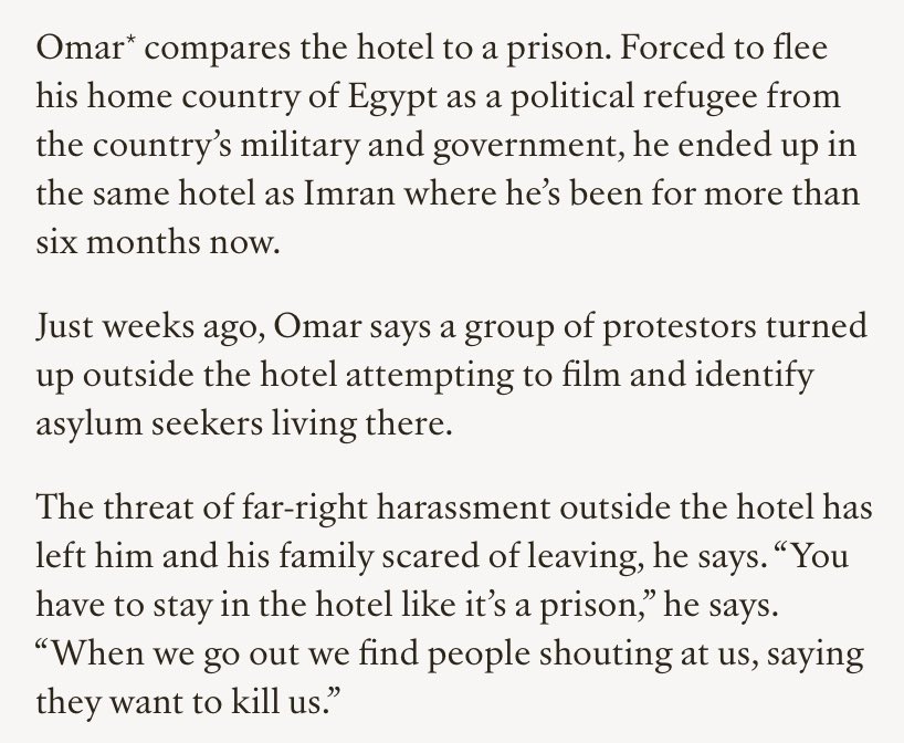 £90,000K a DAY profit. The hotels of the ‘Asylum King’ whose fortunes were turned around when the Gov constructed an asylum backlog. Essential reading with some heartbreaking examples of the Lived Impact of these human warehouses. bylinetimes.com/2024/03/15/hot…