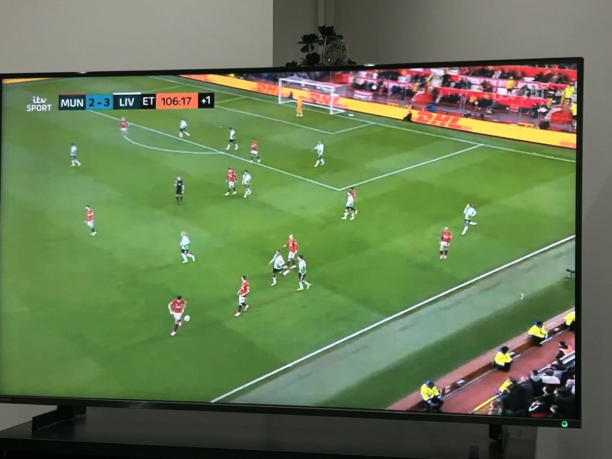 Watching ITV+1 scousers leading. Big 2nd half of ET needed 😂😂😂 YOU SCOUSE B******S #MUFC #FACup #MUFCLIV