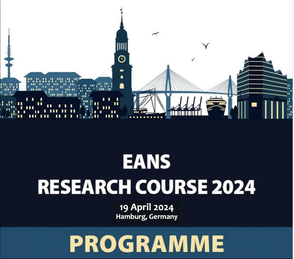 EANS_ResearchCo's tweet photo. One day - One course - All that is research in neurosurgery! 💥

Hamburg, April 19th: here we come! 🚀

👀 Check out the incredible programme this year. Interested ? 🔗 link on bio. 
@eansonline @drkatrinrabie #Neurosurgery https://t.co/MceQNyWabE