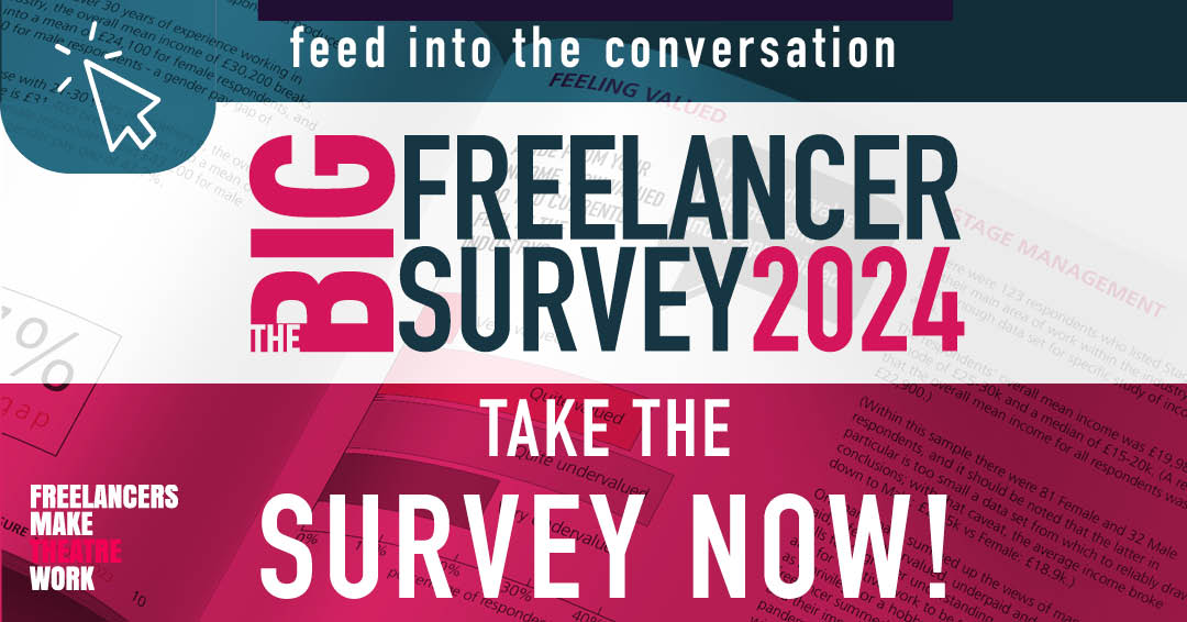 Calling all #Freelancers in the arts industry! The Big Freelancer Survey 2024 is here.

linktr.ee/BigFreelancerS…

The BIGGEST annual survey of freelancers BY freelancers. 

Your input directly impacts industry and government decisions. Take part now and share!

#ArtsFreelancers