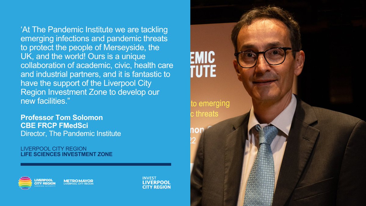 #LCRLifeSciences | @ThePandemicInst is a unique academic, health and civic partnership established in 2021 and is on a global mission to tackle emerging infections and future pandemic threats. #LCRInvestmentZone #LCRInnovation