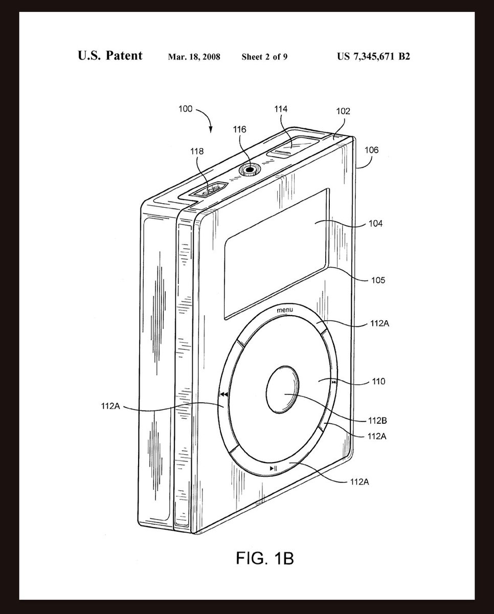 On March 18, 2008, iPod was patented