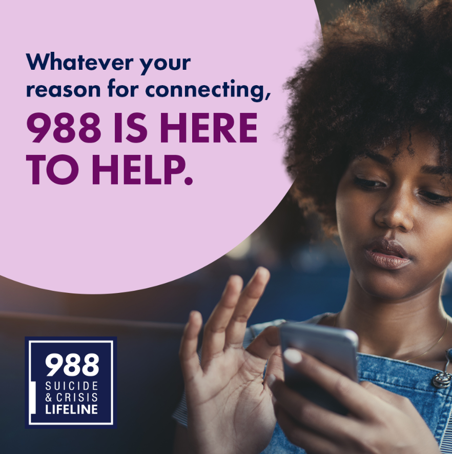ProjectVIDAEP's tweet photo. Need someone to talk to?
#988Lifeline is available 24/7 for anyone in need of support. π€
No matter the reason, we're here to listen and help.πCall, text, or chat with us today. π»
#YouAreNotAlone #TalkToUs #projectvidaep https://t.co/70Z05ZtpYT