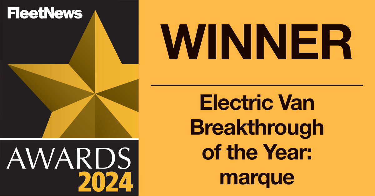 The winner of the Electric Van Breakthrough of the Year: marque, sponsored by @zenith, is @Saicmaxus_uk! Congratulations! ⚡🏆 Check out the #FNAwards results: fleetnews.co.uk/news/pictures-… #fleet #fleetmanagement #fleetsolutions #electricvan #EV