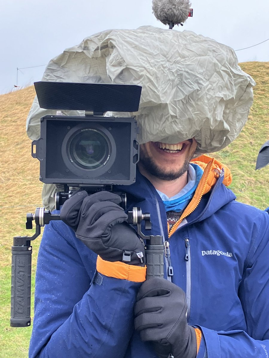 Tonight’s @BBCCountryfile is brought to you by specialist waterproof equipment - and director olly’s plastic bag #countryfile