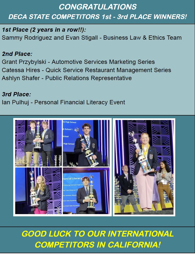 AWHSDECA's tweet photo. https://t.co/0dDR2iZM8n
