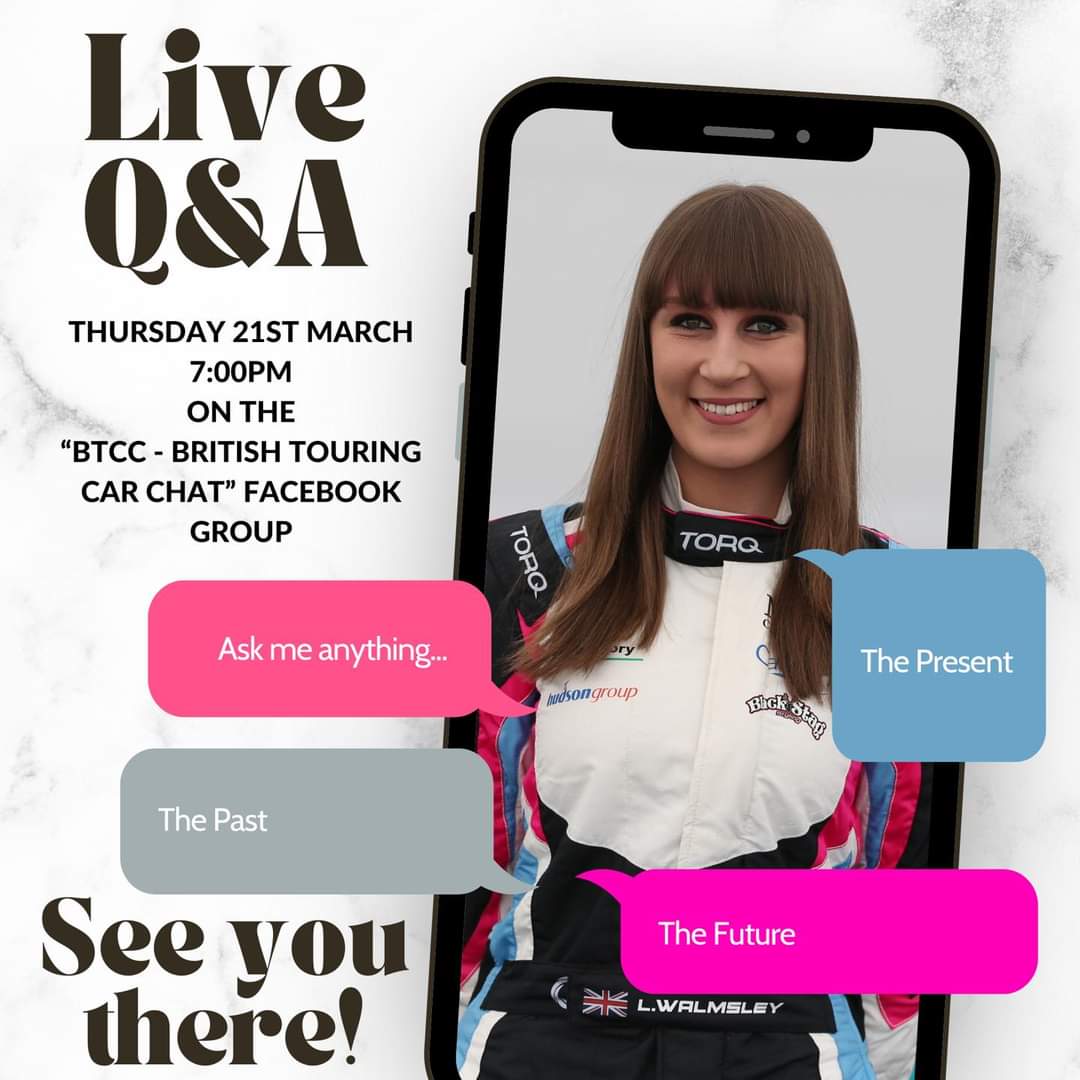 Join the Facebook group. BTCC-British Touring Car Chat and get involved, Ask a question or two, listen to her experiences. @MINIChallengeUK @LydiaWalmsley82 @BTCC @BTCCBlueprints @hedgeworks78 @autosport @JGartworks #Girlracer #minichallenge