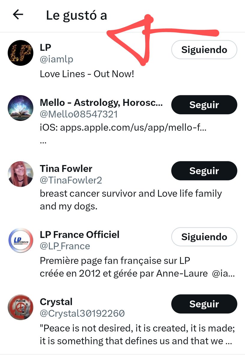 HasseyLes's tweet image. ¿Porqué le escribo tanto a ❤️ @iamlp? porque tiene una gran capacidad de conexión con sus fans. Aquí le dio Me gusta a un comentario que hice sobre #Churches. /Why do I write so much to ❤️ @iamlp? because #LP has a great ability to connect with his fans. #iamlp #lp #music ⚘️🦋