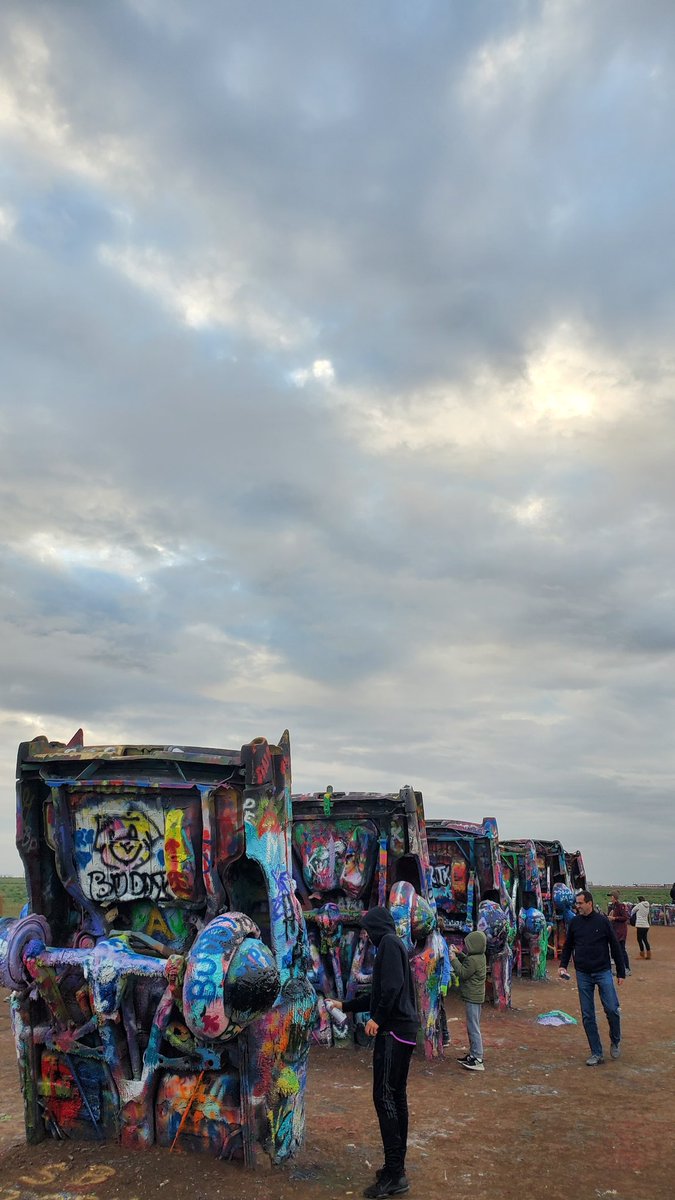 MrBehrmann's tweet photo. Still hoodie season. #latergram #cadillacranch #AMALife #route66 https://t.co/B8vllT3FQt