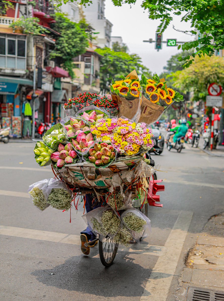 'Flower Seller'....Hanoi (Vietnam) #Travelogue #traveler #luxurylifestyle