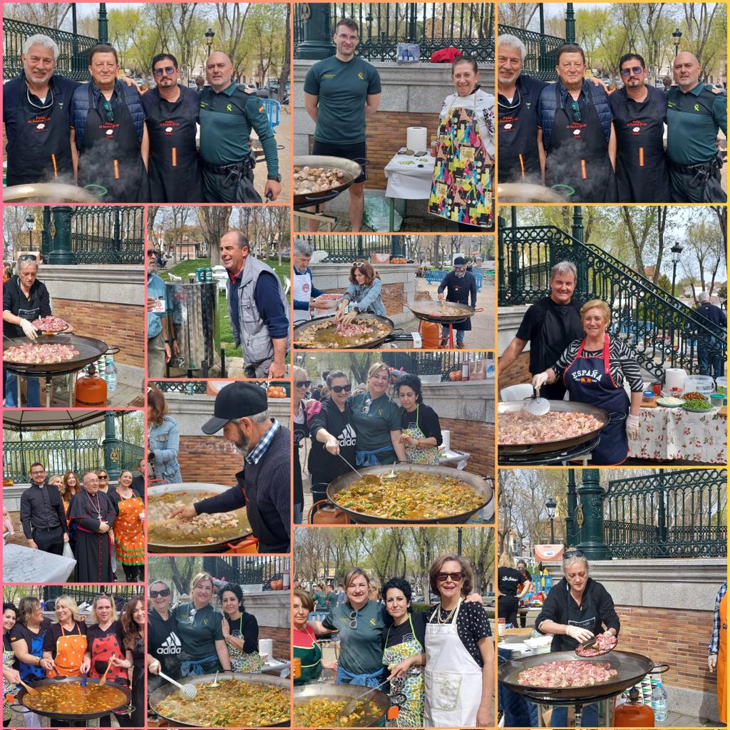 AytoBrunete's tweet photo. Después de la carrera de obstáculos, las #PaellaSolidarias, hechas por vecinos y Guardia Civil.
Exquisitas todas ellas.
Gracias a #Cáritas, #HiperUsera, #Costco y todos los voluntarios que han aportado su trabajo, productos y lo más importante #Ganas. https://t.co/zkxAl2v5kj