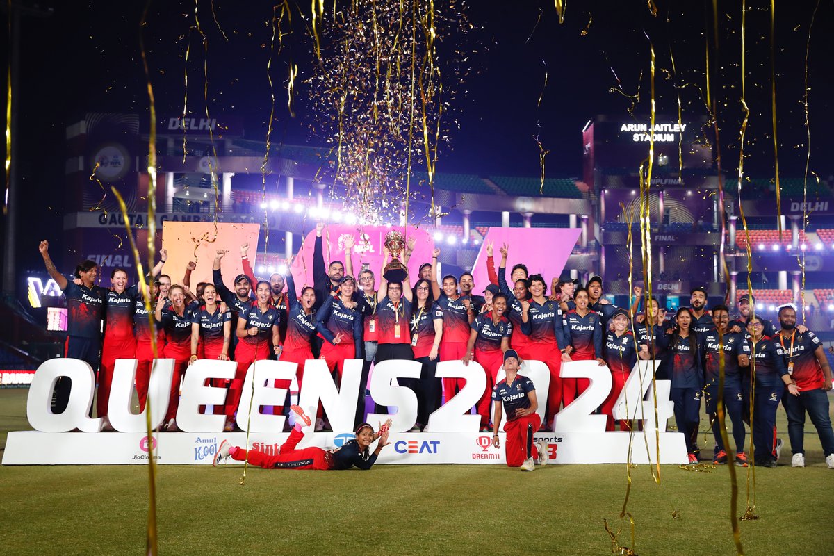 #TATAWPL 2024 comes to a close! @bangalore sign off the season with a 🏆 #DCvRCB | #Final | @RCBTweets