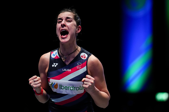 2 - @CarolinaMarin 🇪🇸 conquista el #AllEngland2024 por segunda vez nueve años después del primero. Este es, además, su 7º torneo Super Series Premier, alzando su primer título desde el Abierto de Tailandia de 2020. Constancia.