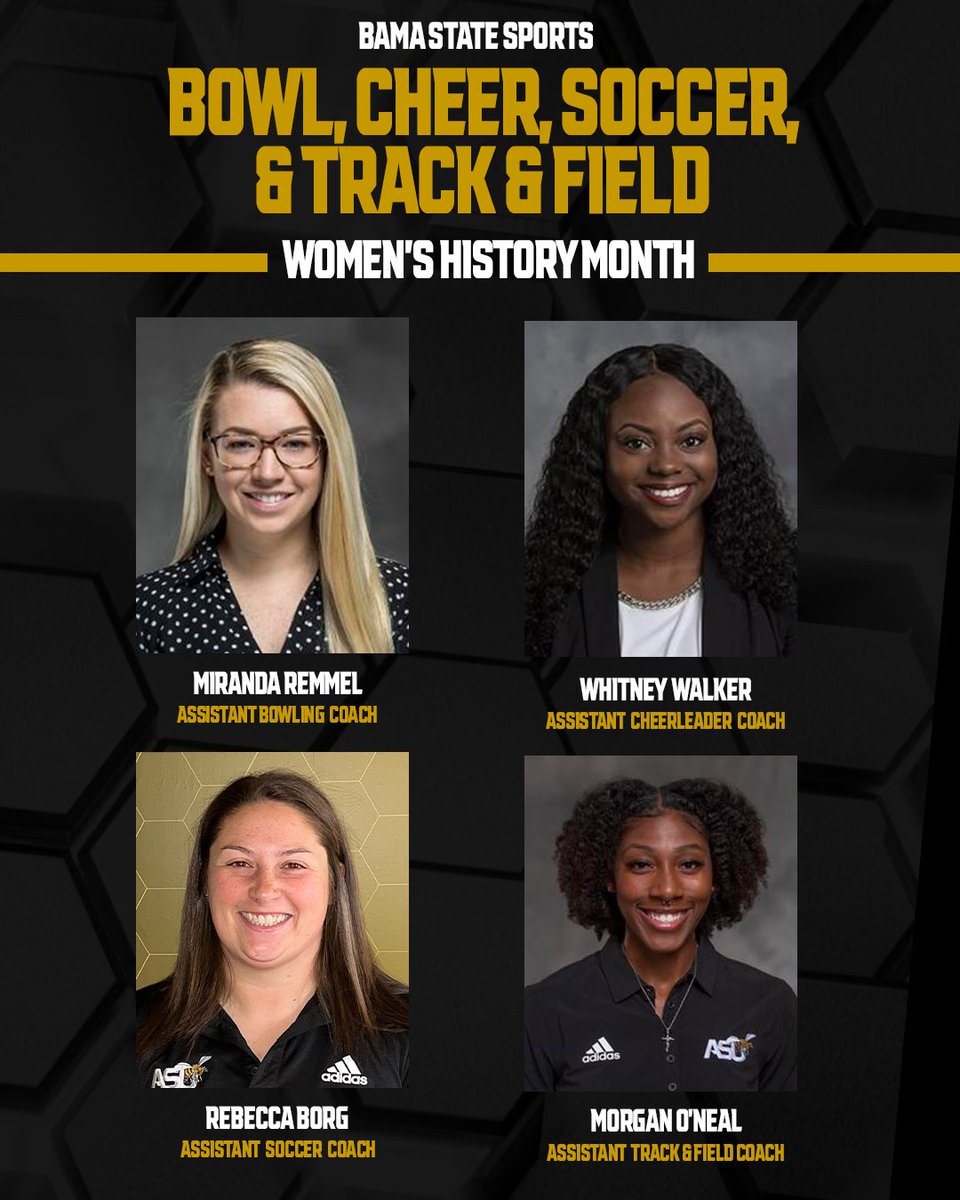 Meet the women who coach our Bowling, Cheerleading, Soccer, & Track & Field Teams #SWARMAS1 | #WomensHistoryMonth