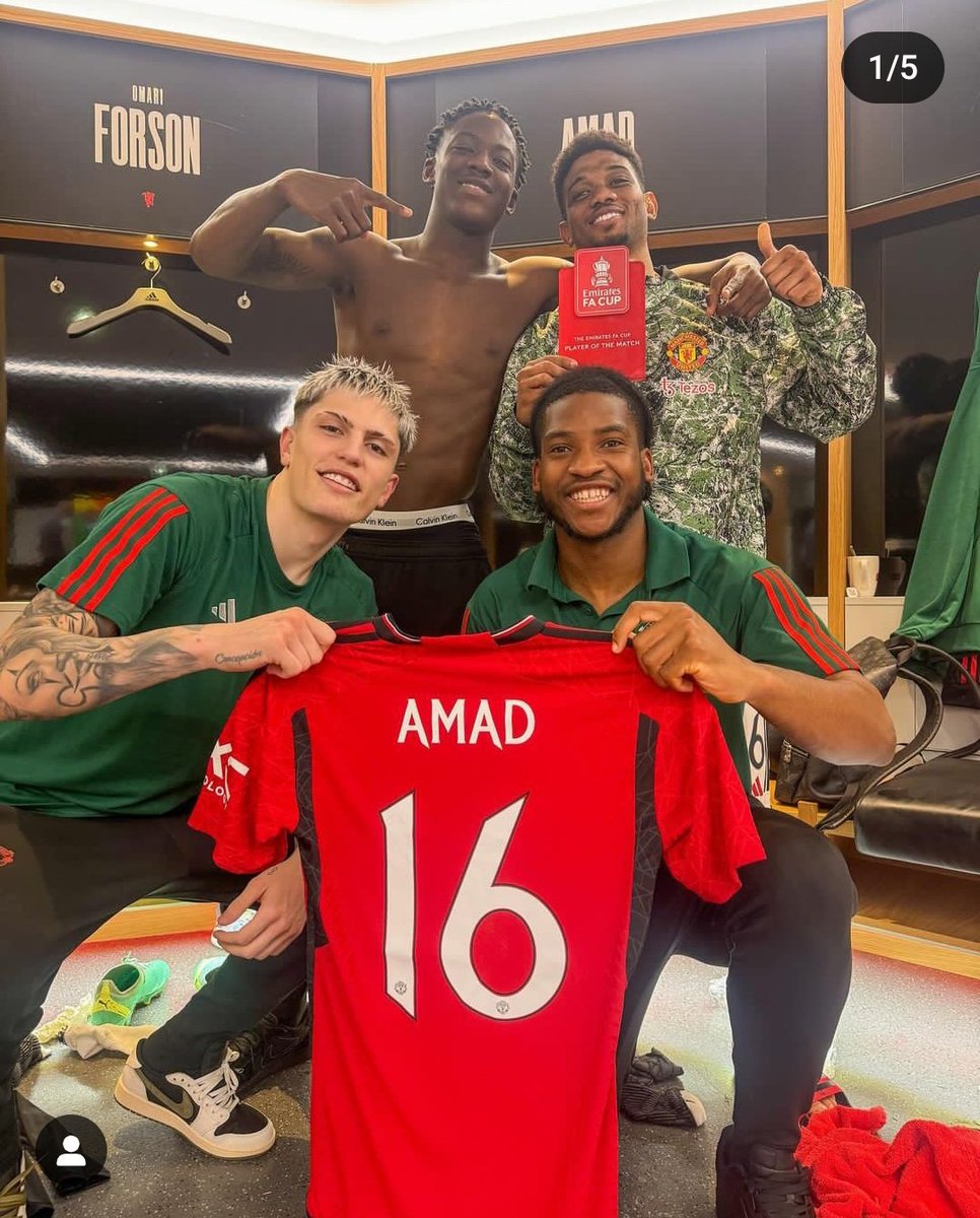 UtdFaithfuls's tweet photo. Kobbie Mainoo on Instagram.

"Amad you beauty. 😭"

Our boys. ❤️ https://t.co/8zetGKXxuf