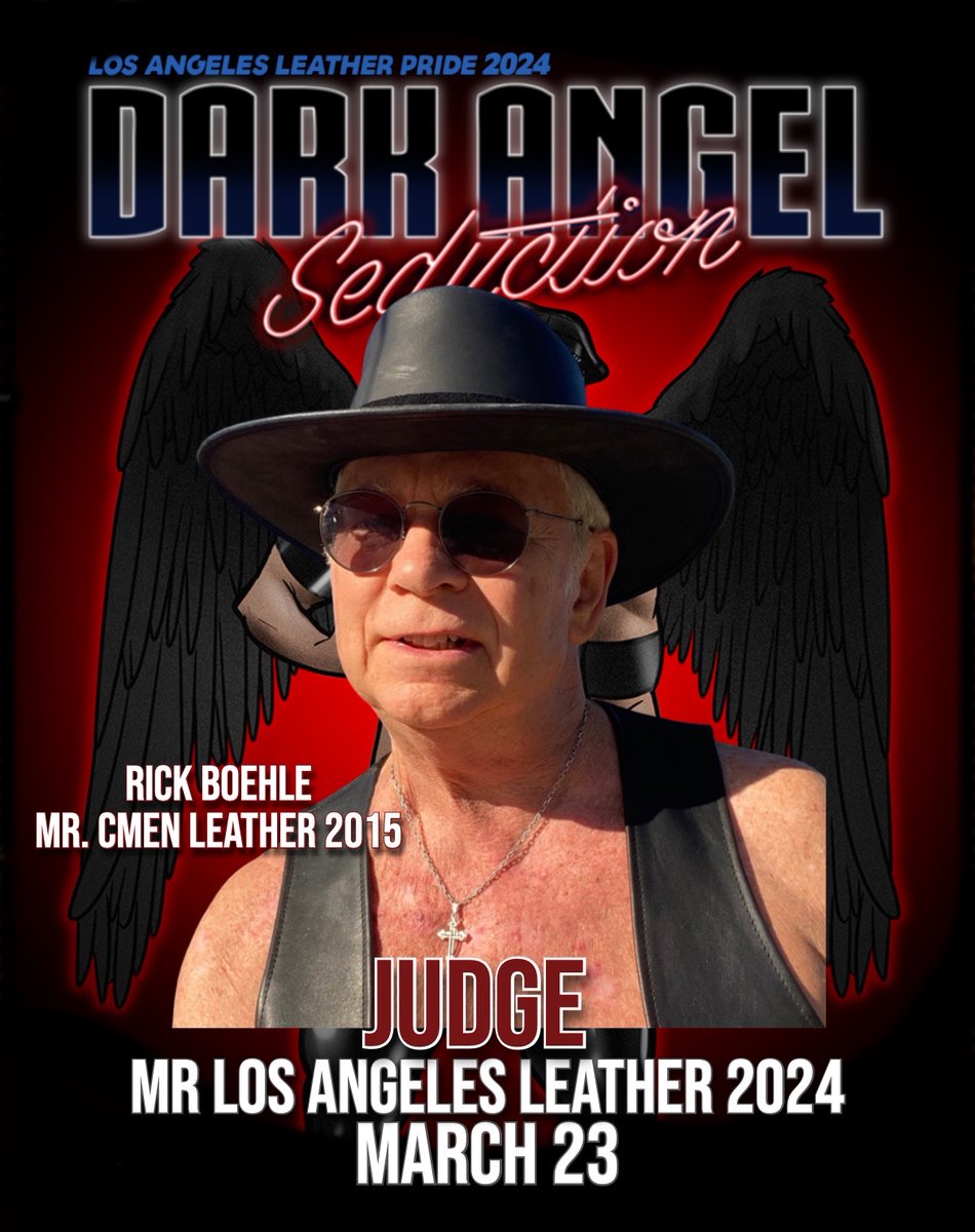 Welcome our Judges to Mr Los Angeles Leather 2024
Rick Boehle – Mr. CMEN Leather 2015 #MrCMENLeather2015
Get your Mr LA Leather Pride #Tickets 🎟️ LALeatherPride.com
