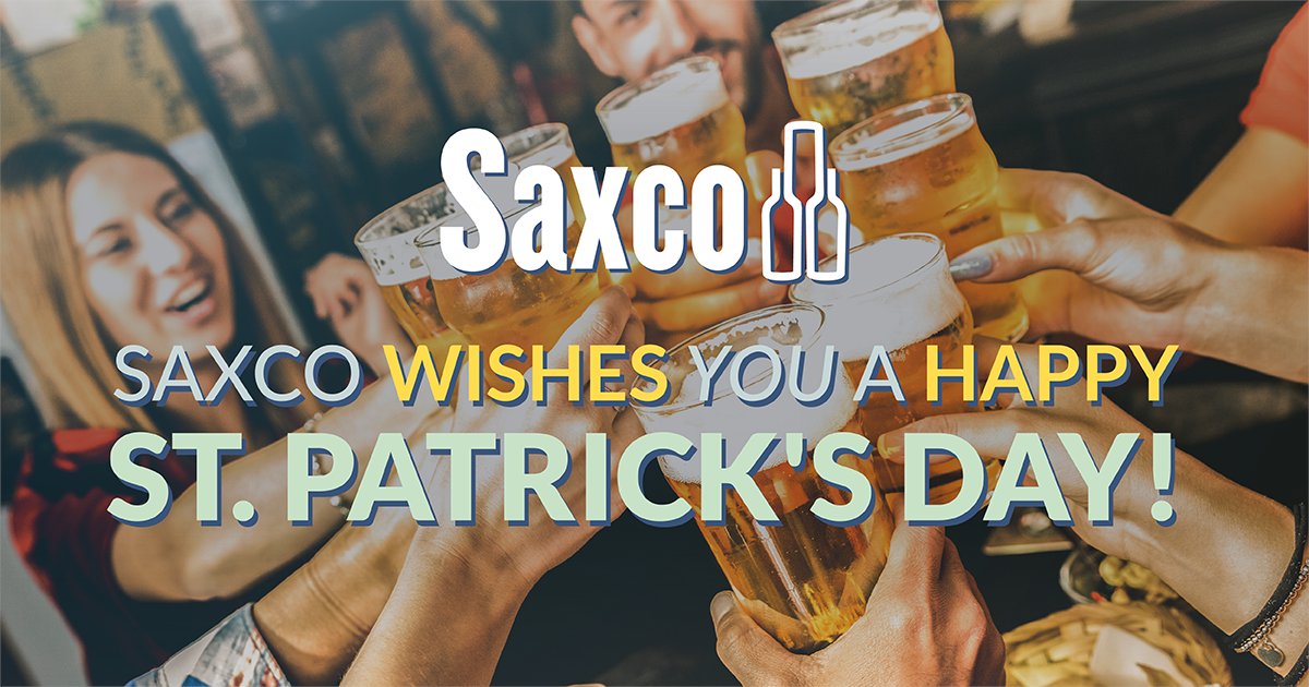 Wishing you a happy and safe St. Patrick's Day, cheers! #Saxco