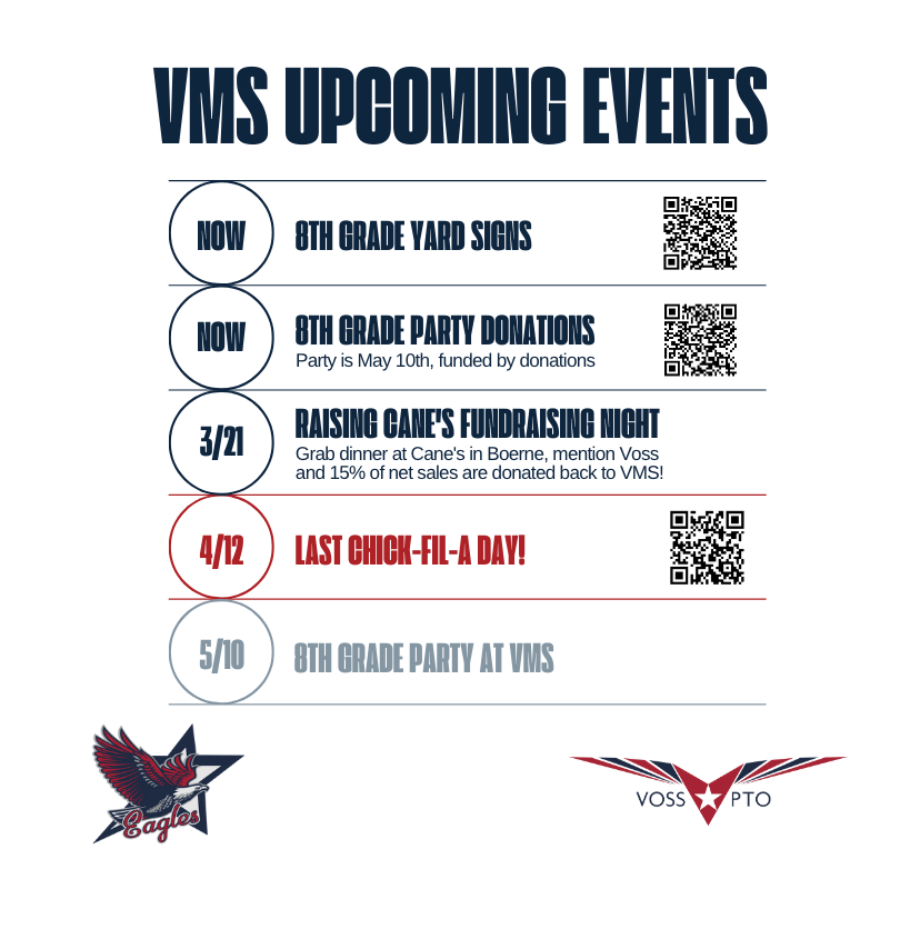 VMS Upcoming Events! vosspto.org