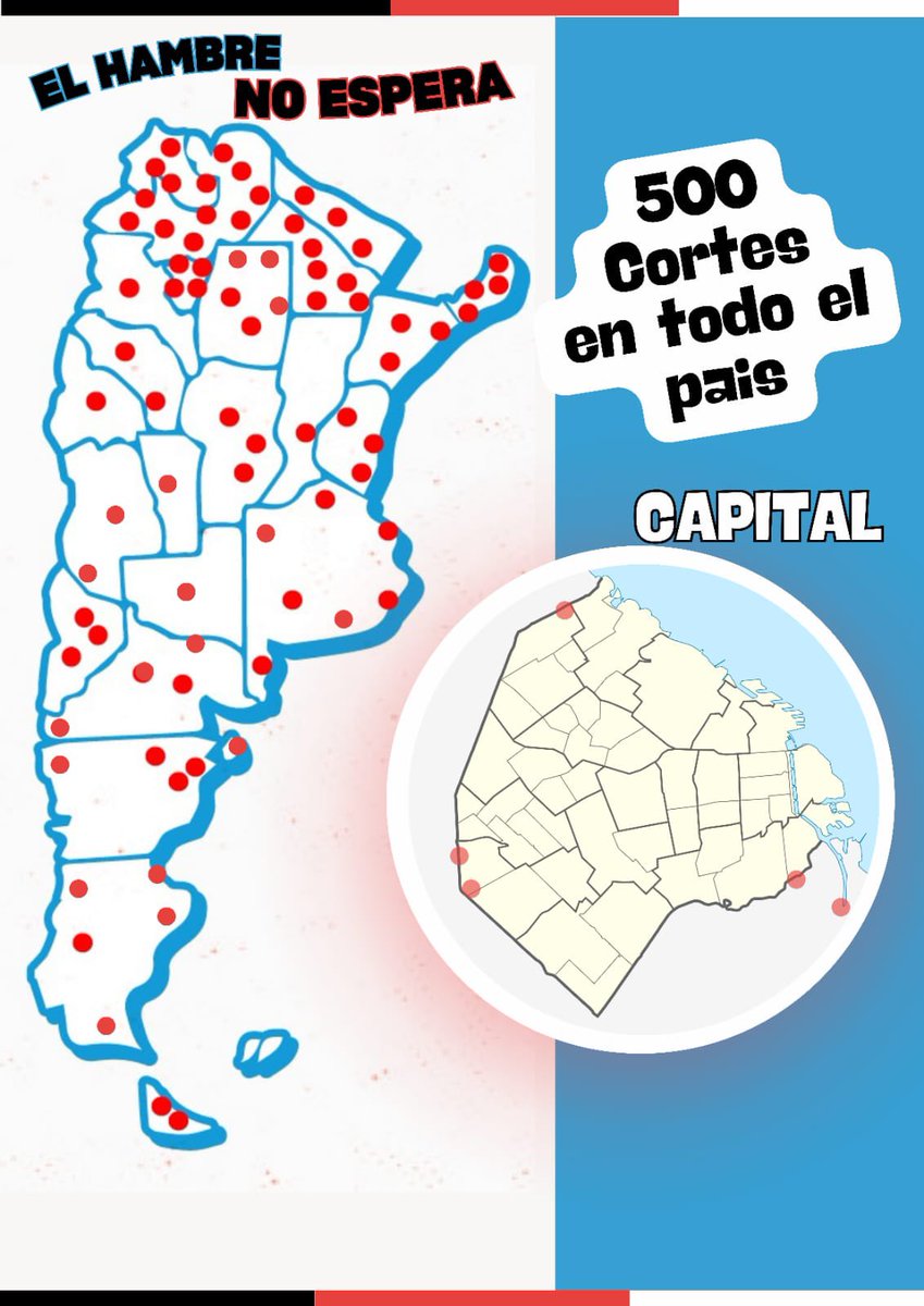 LibresdelSurLP's tweet photo. EL HAMBRE NO ESPERA ‼️

📢 LUNES 18 PIQUETAZO NACIONAL 

📌 El próximo Lunes 18 de marzo llevaremos adelante una jornada nacional, junto a otras organizaciones sociales y sindicales, con cabecera en el puente pueyrredon y más de 500 cortes y movilizaciones en todo el país. https://t.co/uFg0hPjMHv
