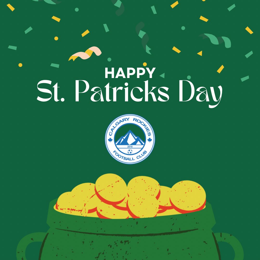 Happy St Patrick’s day! 🍀

PS: you can still sign up for outdoor soccer on our website
rockiessoccer.ca
.
.
.
.
.
.
#soccer #soccercalgary #calgarysports #calgarysoccer #youthsoccer #youthsports #yycsoccer #yyc #yycsports #calgaryactivitiesforkids