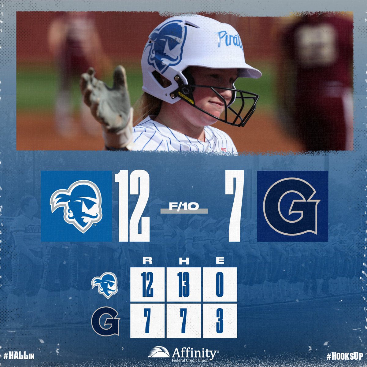 SWEEP!!! 🧹🧹🧹

We pick up the win in a wild back-and-forth game to complete the sweep!

#HALLin🔵⚪ | #HooksUp