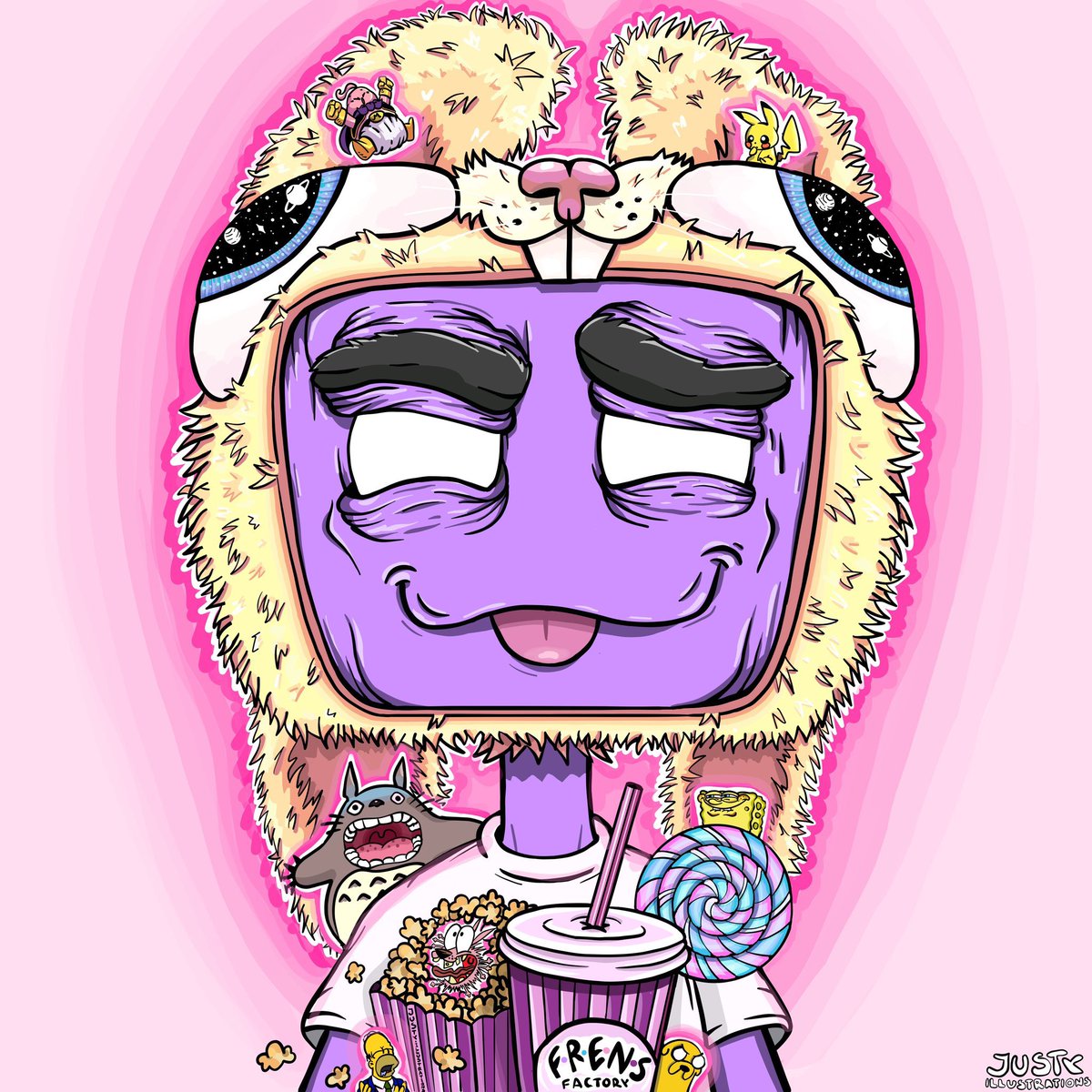 <a href="/justy_nft/">Justy.illustrations</a> piece for <a href="/Frens_Factory/">Frens Factory</a> 😌🍿

watch out for it cause dis #art will MOOOONNNzzz 😱

#locoplaya #moon #frens #bloodbath