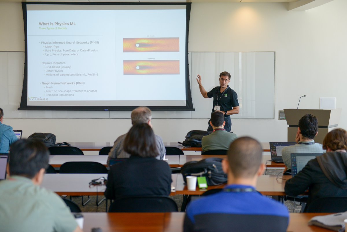 ricekenkennedy's tweet photo. On March 7, #EnergyHPC Conference attendees participated in four add-on workshops covering best practices in #HPC systems management, #AI in #Energy, physics-informed #MachineLearning with #Modulus, and DOE's #E4S. The workshops provided both high-level and hands-on instruction. https://t.co/AF07eTYjQR