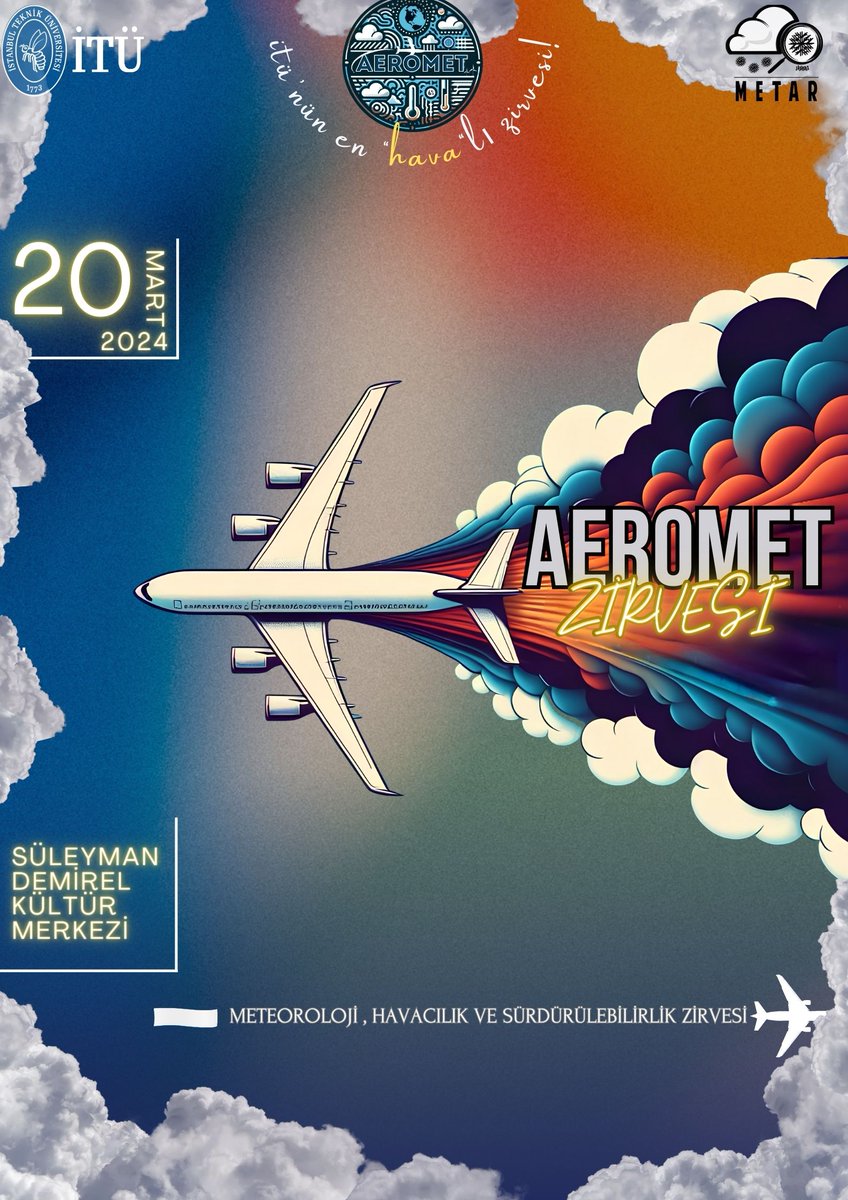 İTÜ’NÜN EN HAVALI ZİRVESİNE GÜNLER KALDI✨🤩 20 MART’TA SDKM’DE AEROMET ZİRVESİNDE BULUŞALIM🌥️