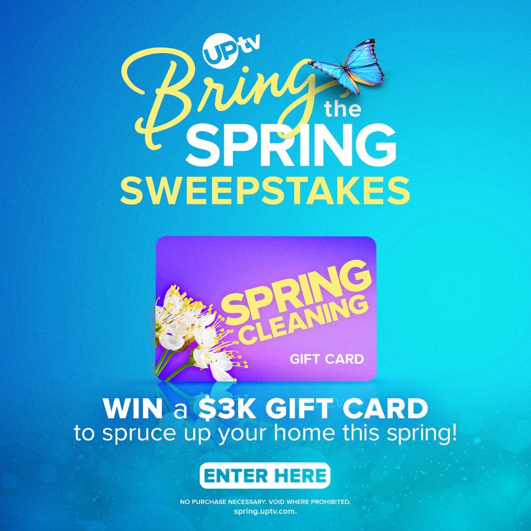UPtv's tweet photo. 🌸🌟 Mid-March Check-In: #BringTheSpring with UPtv is still on! Don’t miss your chance at a $3,000 gift card grand prize to spruce up your spring. 🌈💰
👉 https://t.co/oqwKkBPXeF
🌿 Enter here for a chance to win!
Don’t forget to glance at the giveaway rules! 😉 https://t.co/CiUtEfscKT