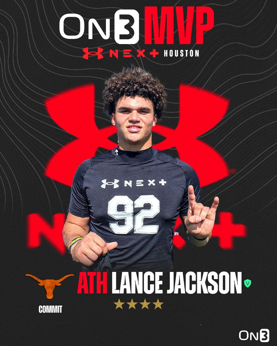 On3 Recruits (@on3recruits) on Twitter photo Texas 4-star ATH commit Lance Jackson is the On3 MVP for the Under Armour Next All-America Houston camp‼️
More from <a href="/CodyBellaire/">Cody Bellaire</a>: on3.com/news/under-arm… Texas 4-star ATH commit Lance Jackson is the On3 MVP for the Under Armour Next All-America Houston camp‼️
More from <a href="/CodyBellaire/">Cody Bellaire</a>: on3.com/news/under-arm…