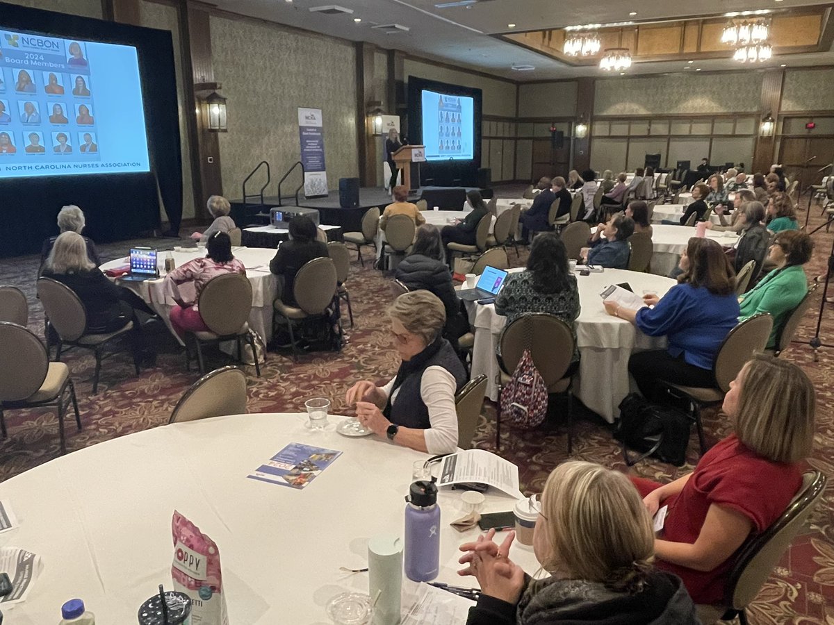 NCNA's tweet photo. We are glad to have Kimberly Luisana giving the @NCNursingBoard update. #NPSS24 https://t.co/YbcqYFs4Y3