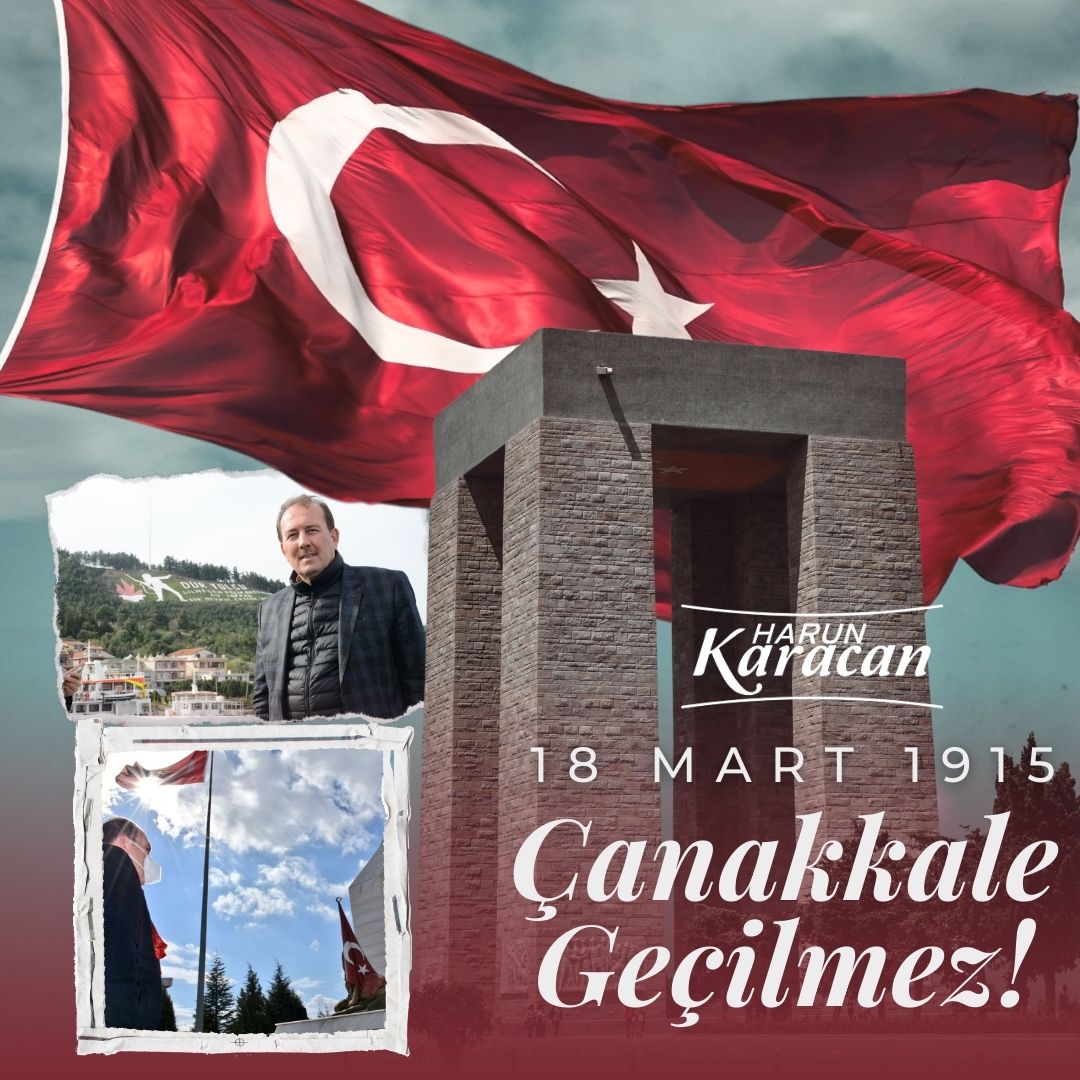 Çanakkale Geçilmez! 🇹🇷 Çanakkale'de kahramanlık destanını yazan başta Gazi Mustafa Kemal Atatürk olmak üzere tüm şehitlerimizi rahmet ve saygıyla yâd ediyorum. Mekanları cennet olsun.. #ÇanakkaleZaferi #ÇanakkaleGeçilmez #18MartÇanakkaleZaferi