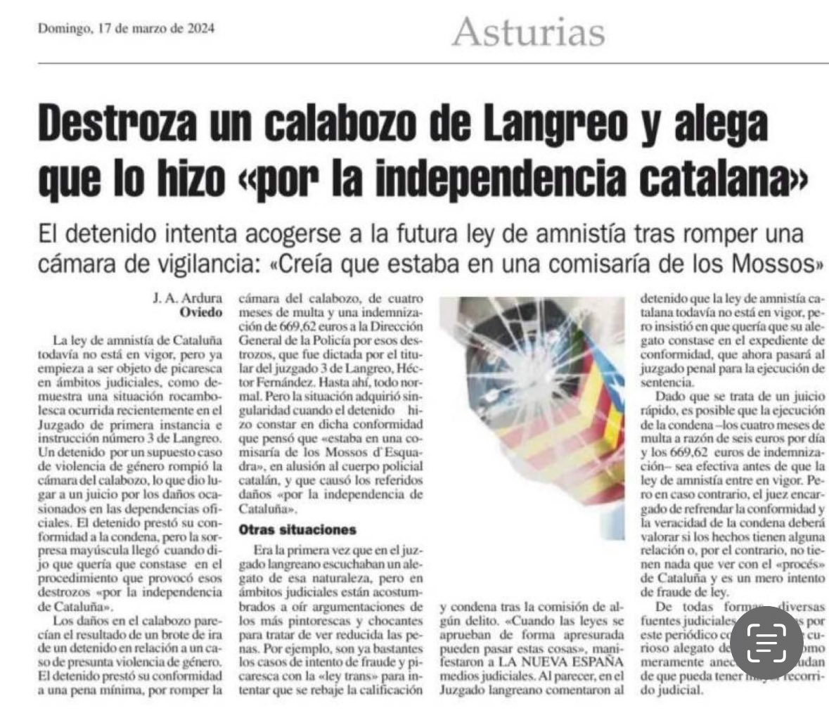 No es fake.