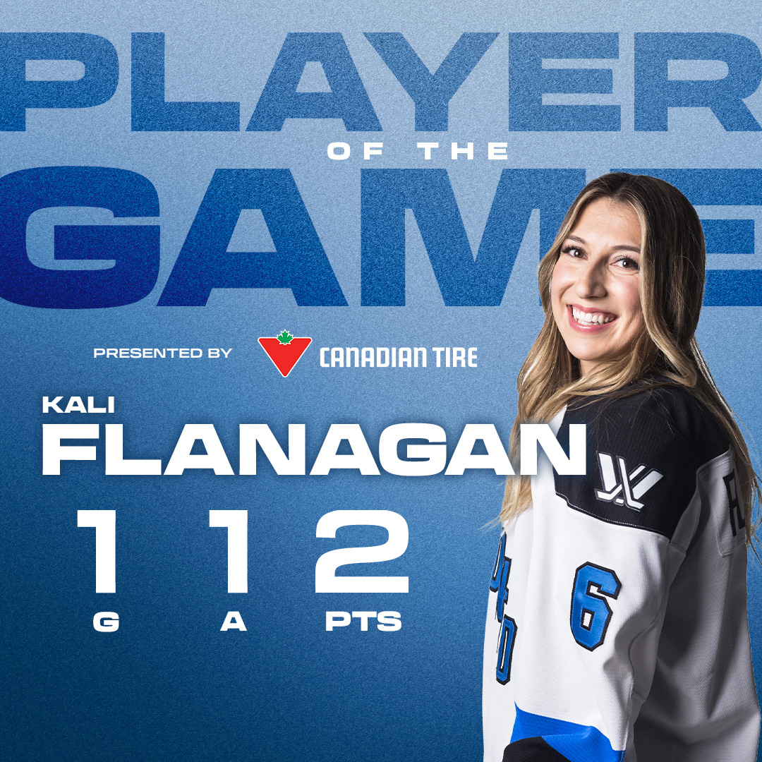 The game-winner and an assist for @flanagko as we extend our win streak to 10! PWHL Toronto x @CanadianTire