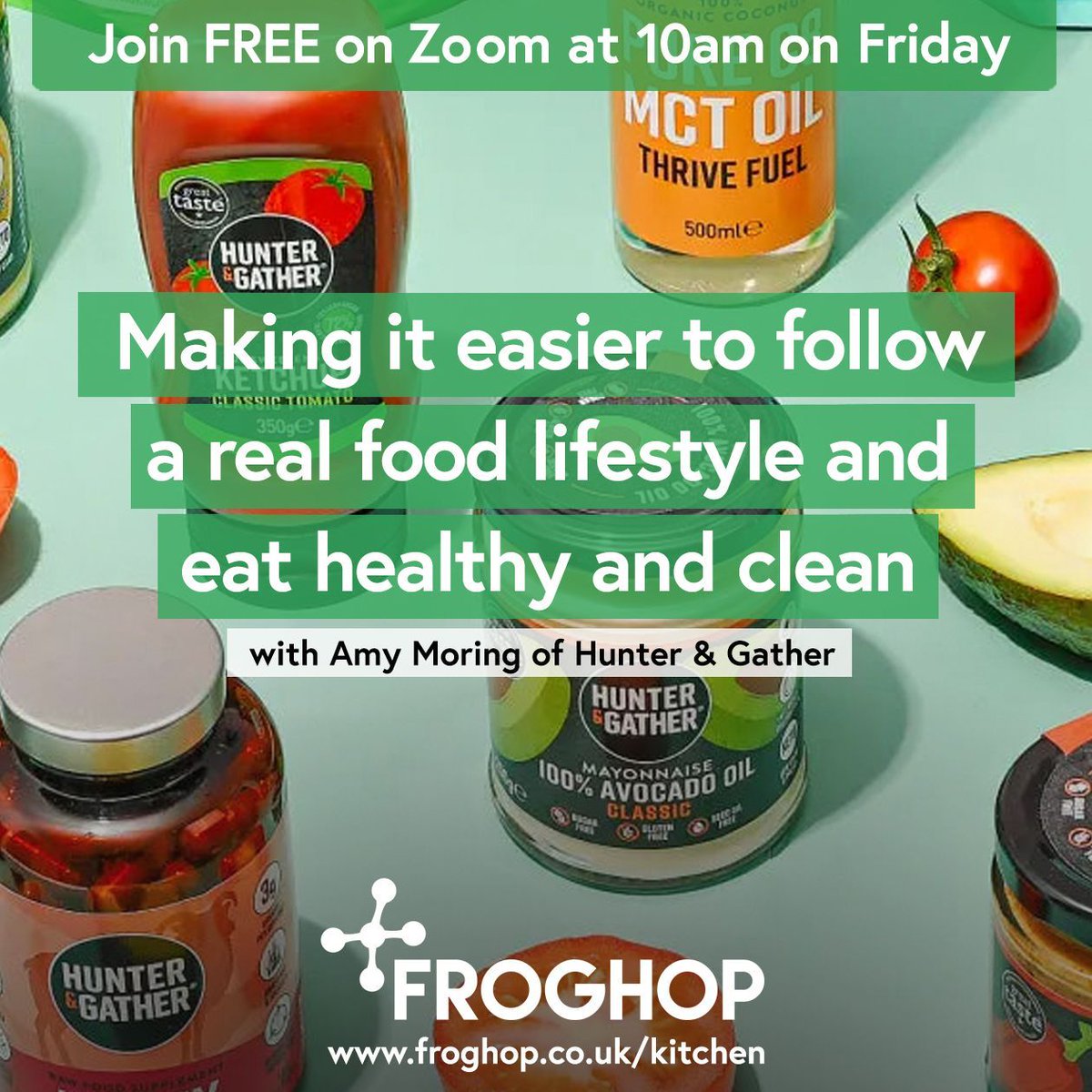 How do you create a real food revolution and make it easier for people to eat healthily? Find out from @HunterGatherUK's Amy Moring at 10am on Friday. Register free 👉 buff.ly/3VkKbaj

#foodfounder #foodpodcast #realfoodmovement #naturalfood #upf #eatgoodfeelgood