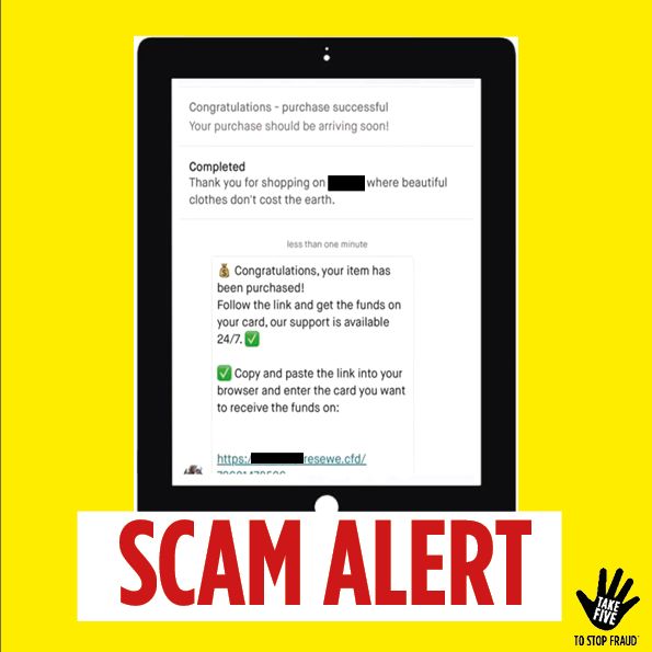 Have you heard about these online marketplace scams? 👀 Criminals use fake ads and ask users to share personal info or click links. #TakeFive and always: -Do your research on sellers -Stay in the platform -Protect your info #StopChallengeProtect