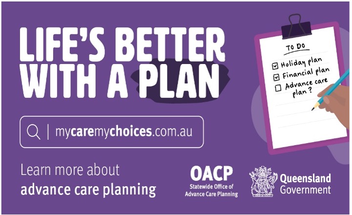 As a part of Advance Care Planning week, psychologist Dr Denise Craig &amp; pharmacist Annette Bush will be holding 2 information stalls.

Tues 19 Mar 10-12
Cairns Hospital outside D Block

Fri 22 Mar 10-12
Cairns North Community Health 381 Sheridan St

Visit: qld.gov.au/health/support…