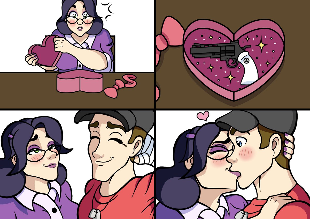 ErraticalArt's tweet photo. A Lil' Surprise for One Another

#tf2scout #misspauling #scoutpauling #TF2 #TeamFortress2 https://t.co/XdYsqBnGMj
