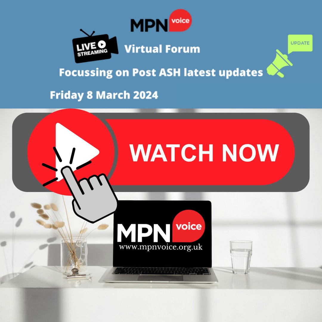 The video of the MPN Voice patients’ virtual forum, held on Friday 8 March 2024, is now available to view. linktr.ee/Mpnvoice #mpnsm