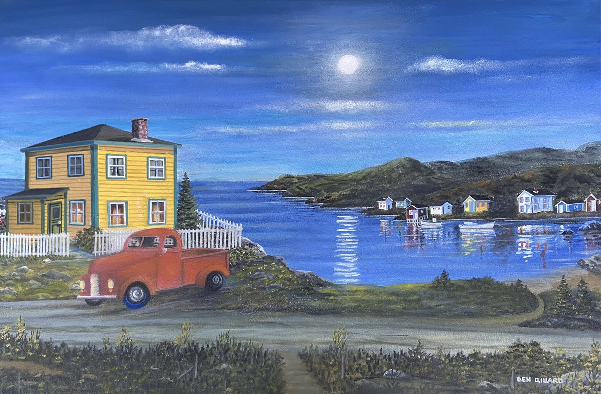 NLShop's tweet photo. New Original Painting! International Point, an original painting by NL artist Ben Gillard, measures 20 x 30 unframed ($900); 29 x 39 framed ($999). The artist is considering producing a low number of prints, so if you are interested, pop us a message. https://t.co/wC7wdqVyYF