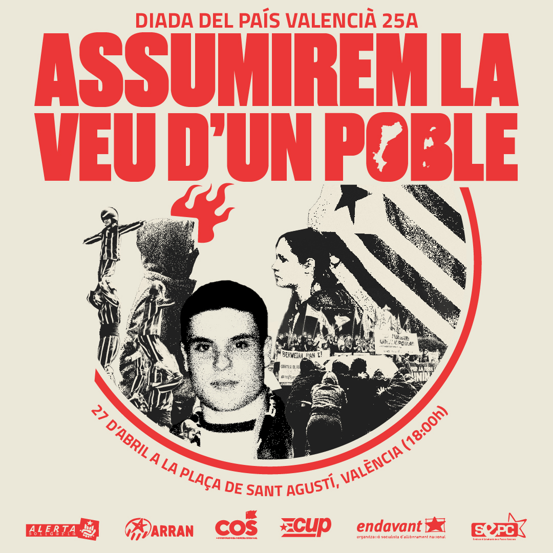cupnacional's tweet photo. "No podran res davant d'un poble unit, alegre i combatiu."  V. A. Estellés

Ara més que mai, en un moment recentralitzador del govern i d'intentar aixafar la cultura catalana al País Valencià sortirem als carrers per fer sentir la nostra veu

Aquest 27 d'abril serem totes a València.