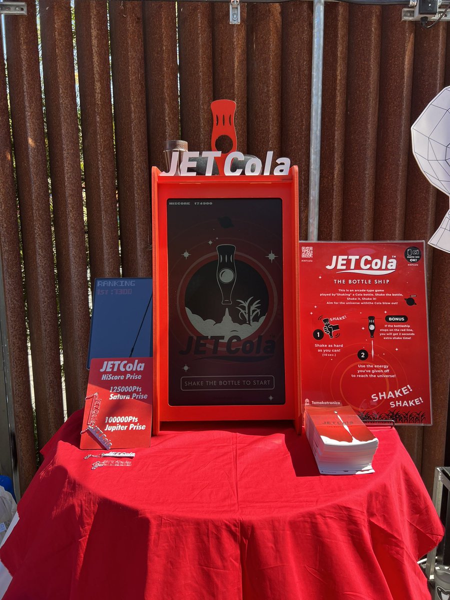 MDPrototyping's tweet photo. Everything is ready!
#JETCola @dayofthedevs @iam8bit @WeThrowSwitches https://t.co/3wXQceBmGp