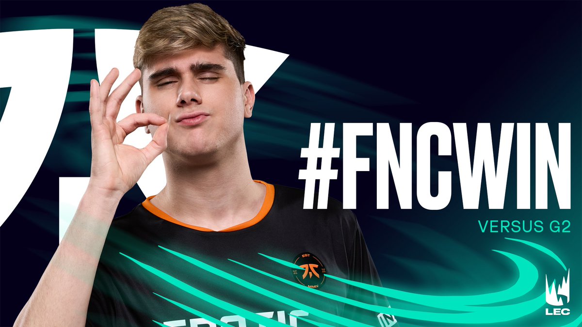 #FNCWIN @FNATIC hand @G2League their first loss of Spring! #LEC