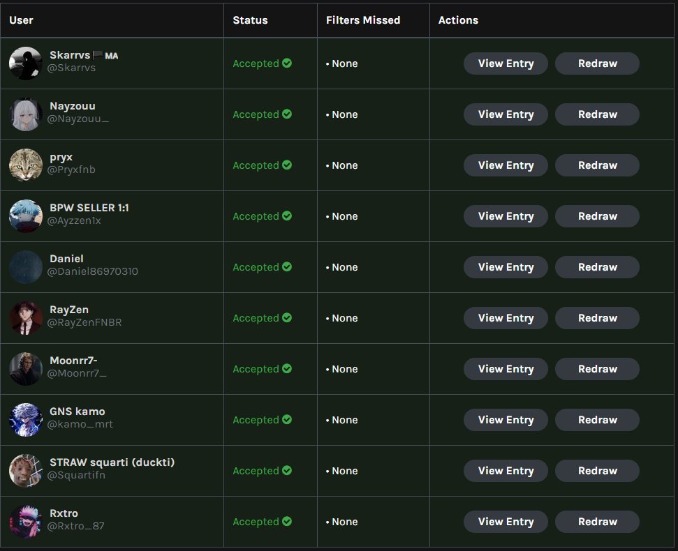 rivalrolldotcom's tweet image. 🎉Congratulations to these 10 people 🎉
 
@Skarrvs 
@Nayzouu_ 
@Pryxfnb 
@Ayzzen1x 
@Daniel86970310 
@RayZenFNBR 
@moonrr7_
@kamo_mrt 
@Squartifn 
@Rxtro_87 

Please DM us your RivalRoll username to claim your $10!!