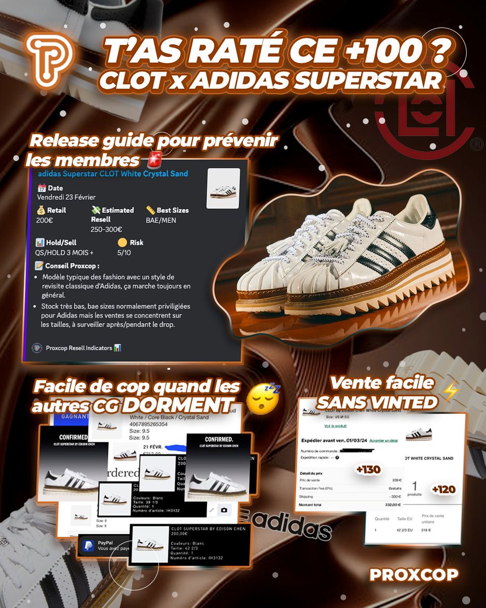 Proxcop's tweet photo. Oui oui c'est bien Proxcop qui a pris le stock 😈 Notre staff de qualité se positionnera toujours avant les autres groupes, succès à la main assuré 🤫

Tu en as marre de rater tous les drops sneakers, tente de rejoindre le meilleur CG en nous envoyant un DM ! ✅ https://t.co/MqKcohs9CW