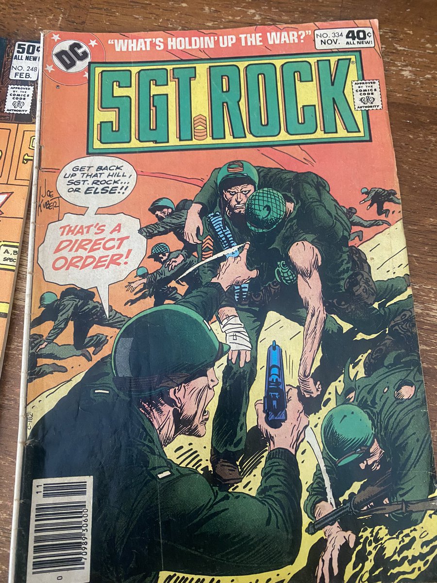 AwkwardLive's tweet photo. Pretty good find at the thrift store #SgtRock #UnknownSolider #JoeKubert https://t.co/Uut4ba5bpl